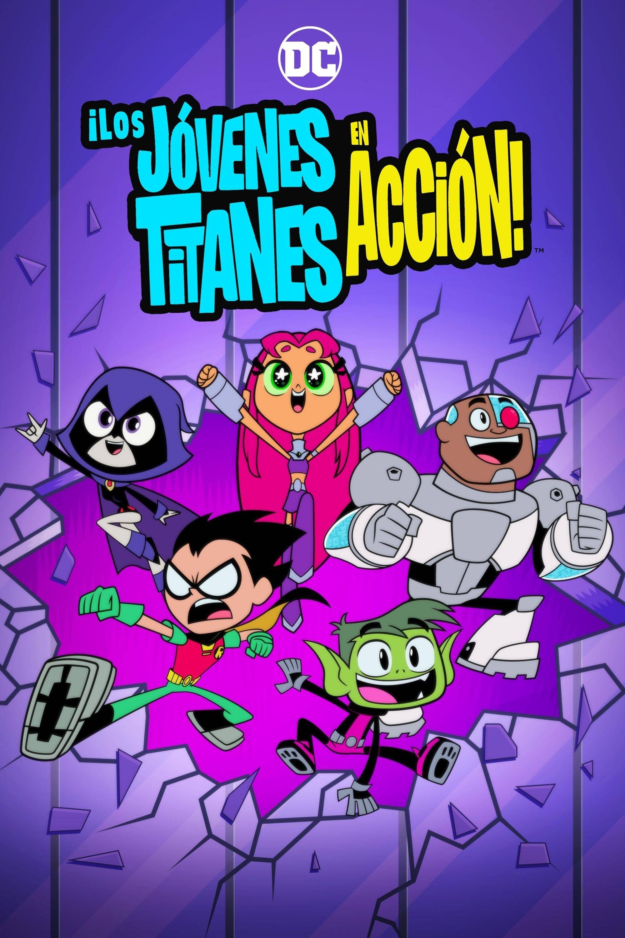 Poster Los Jóvenes Titanes en acción