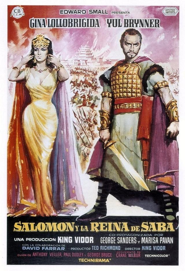 Poster Salomón y la reina de Saba