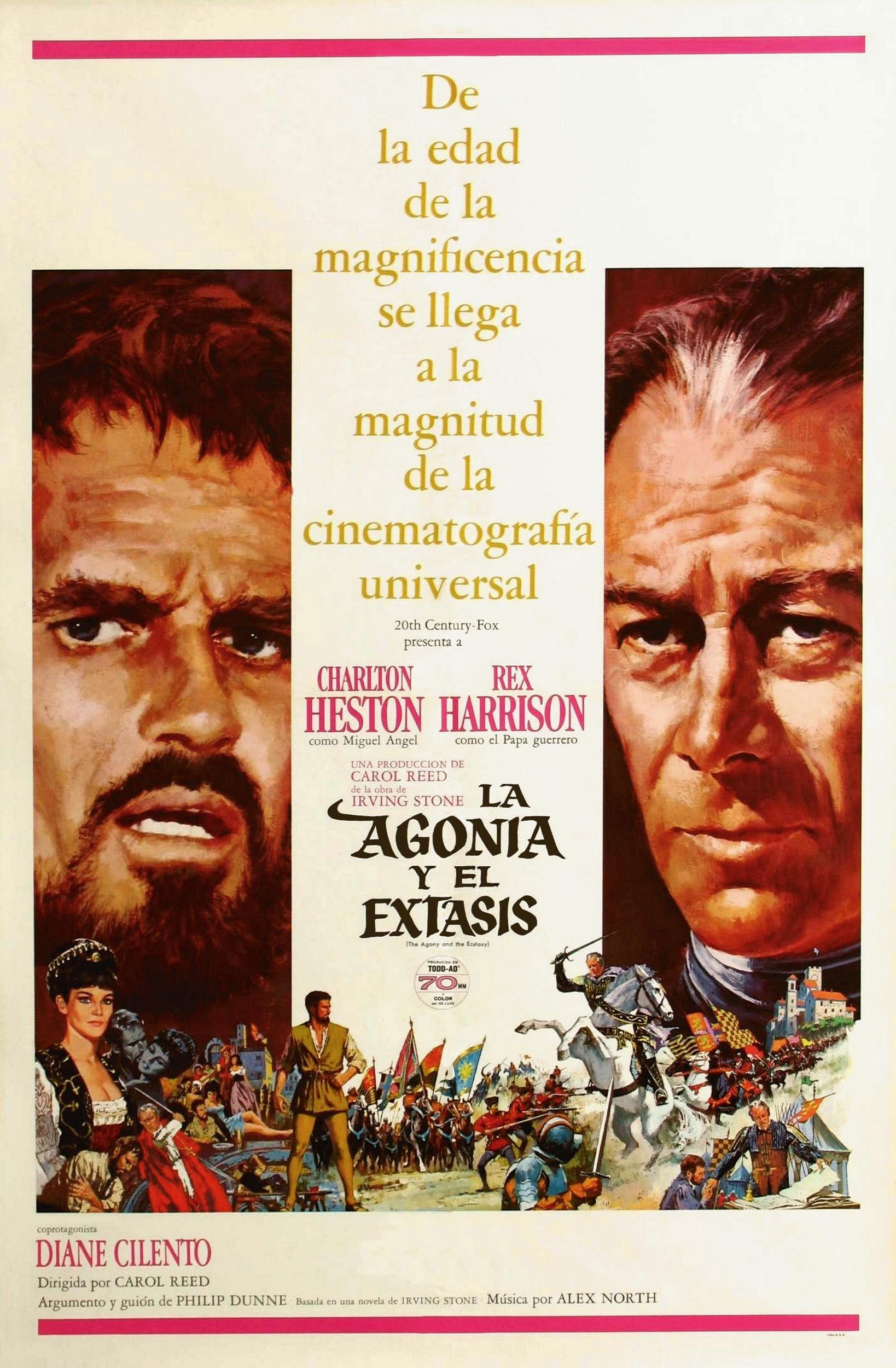 Poster La agonía y el éxtasis