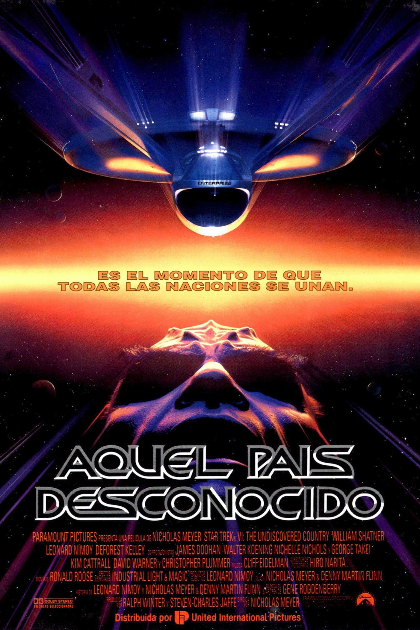 Poster Viaje a las estrellas VI: La tierra desconocida