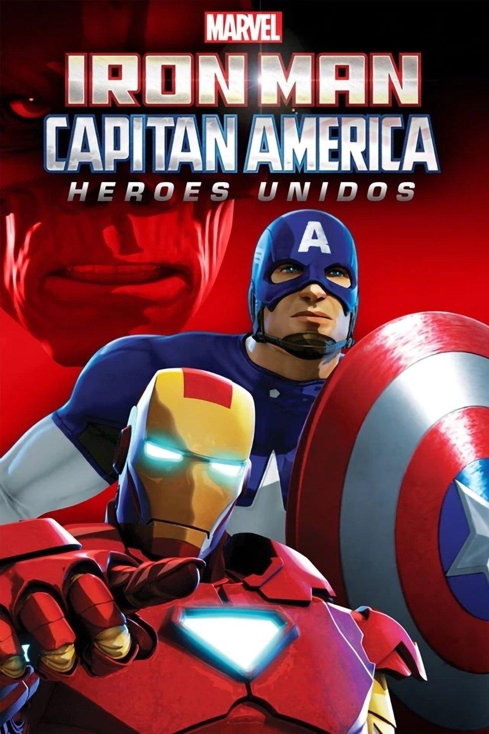 Poster Iron Man y Capitán América: héroes unidos