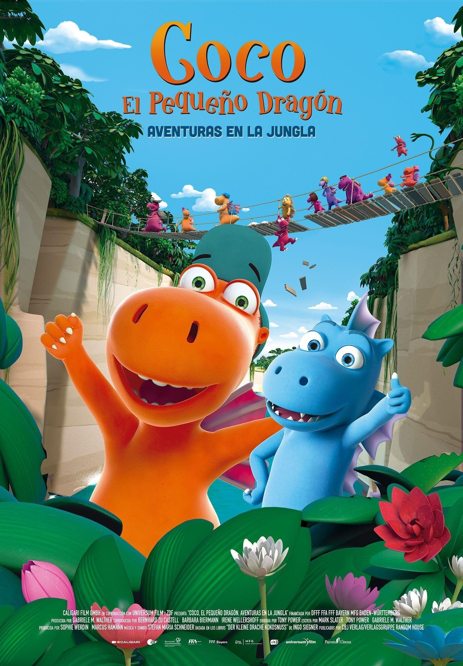 Poster Coco, el pequeño dragón. Aventuras en la Jungla