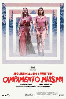 Poster Adolescencia, Sexo y Muerte en Campamento Miasma