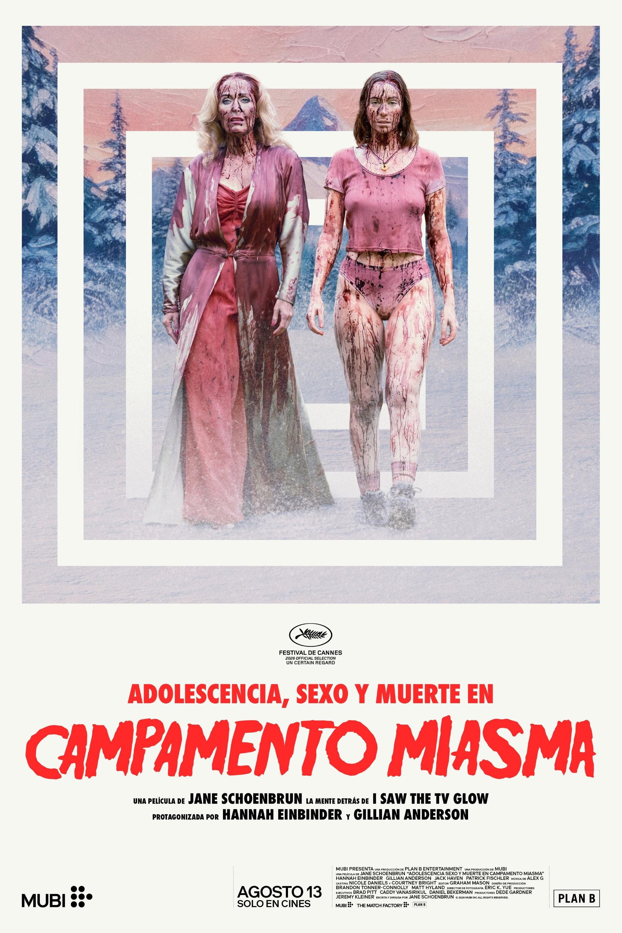 Poster Adolescencia, Sexo y Muerte en Campamento Miasma