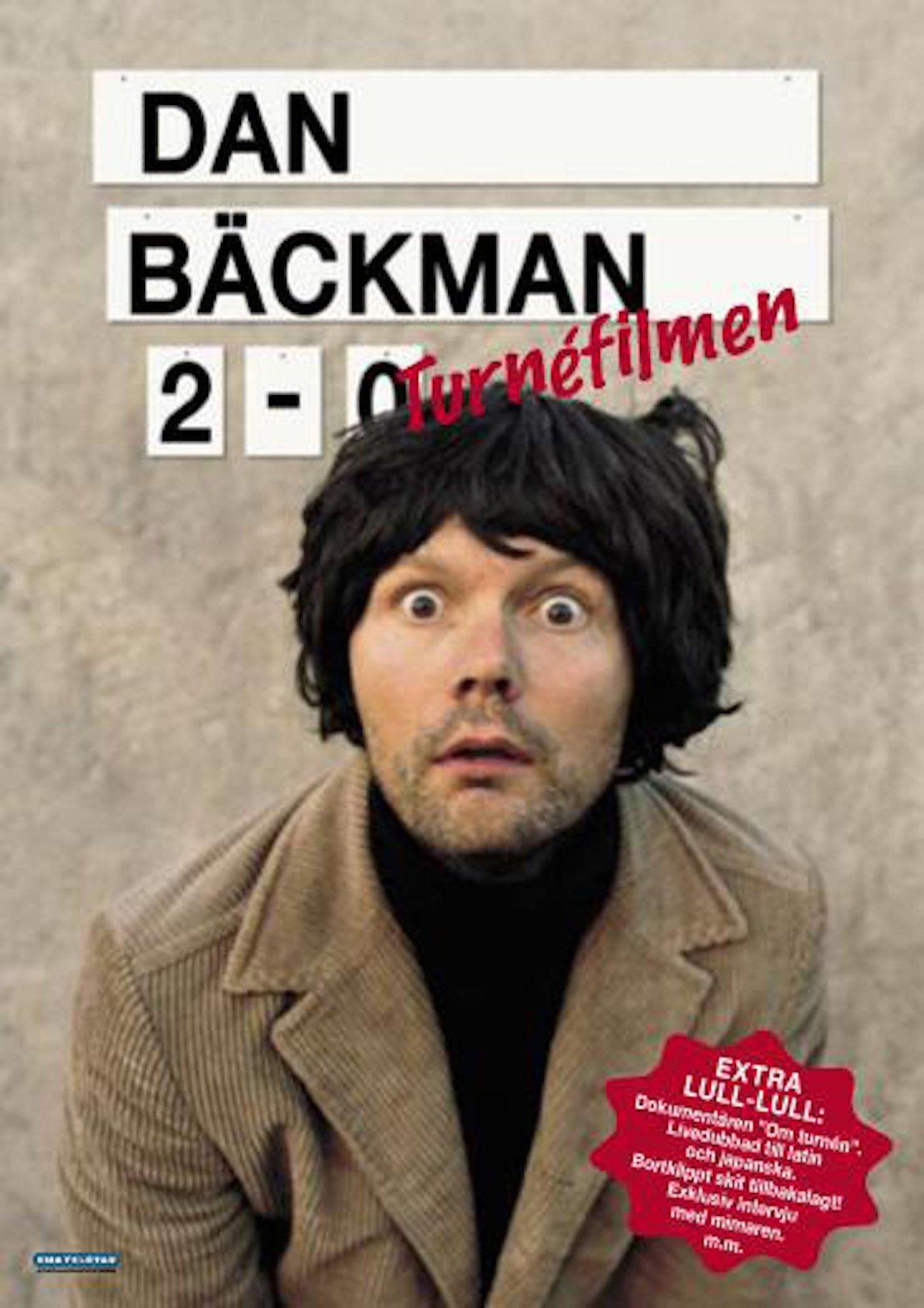Poster Dan Bäckman 2-0 Turnéfilmen