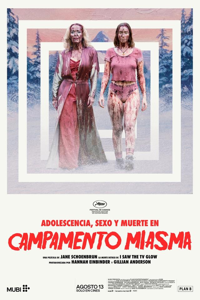 Poster Adolescencia, Sexo y Muerte en Campamento Miasma