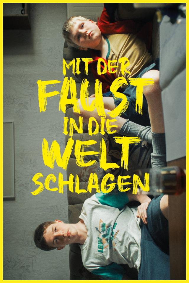 Poster Mit der Faust in die Welt schlagen